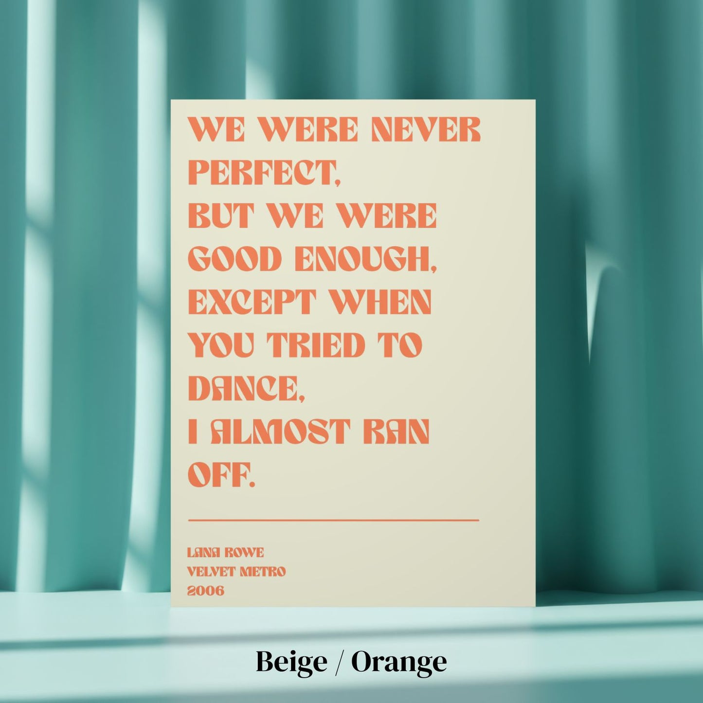 Custom Lyrics Poster