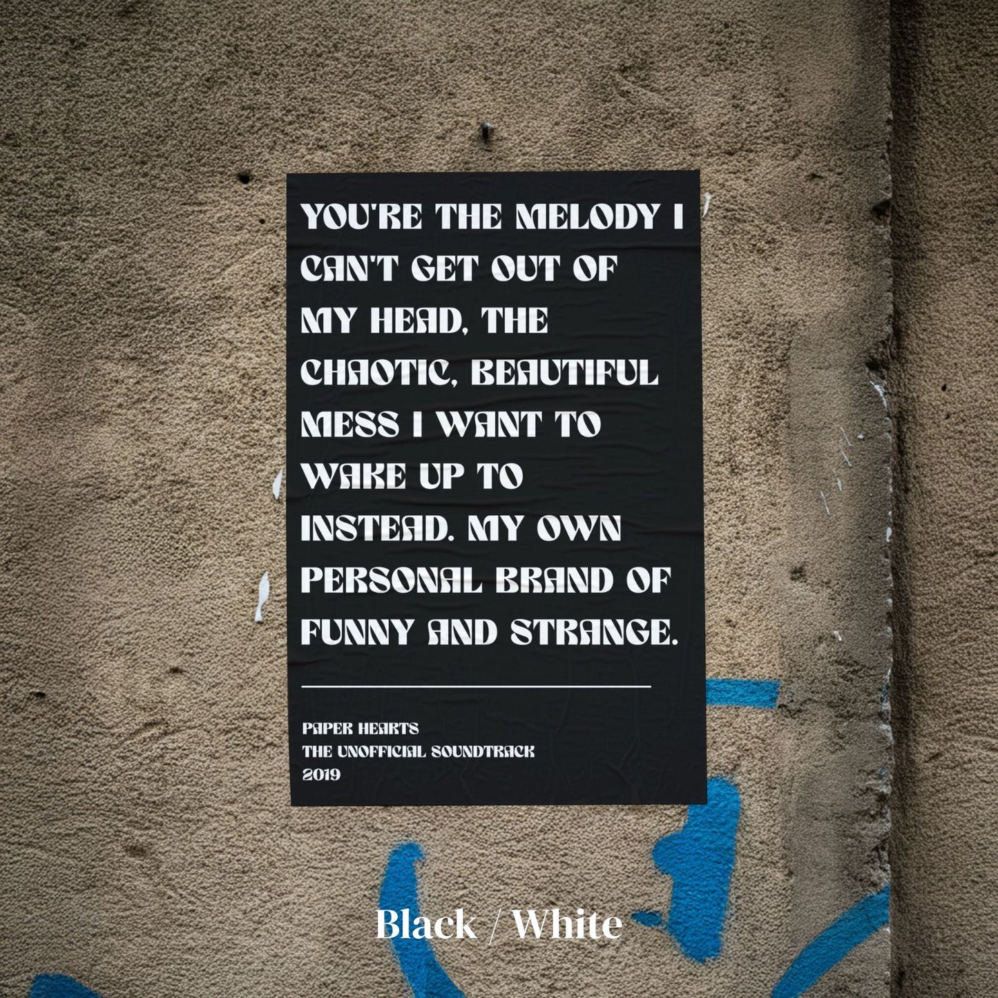 Custom Lyrics Poster