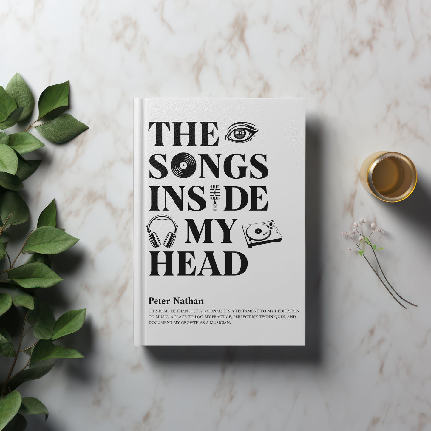 Personalized Musician Hardcover Journal