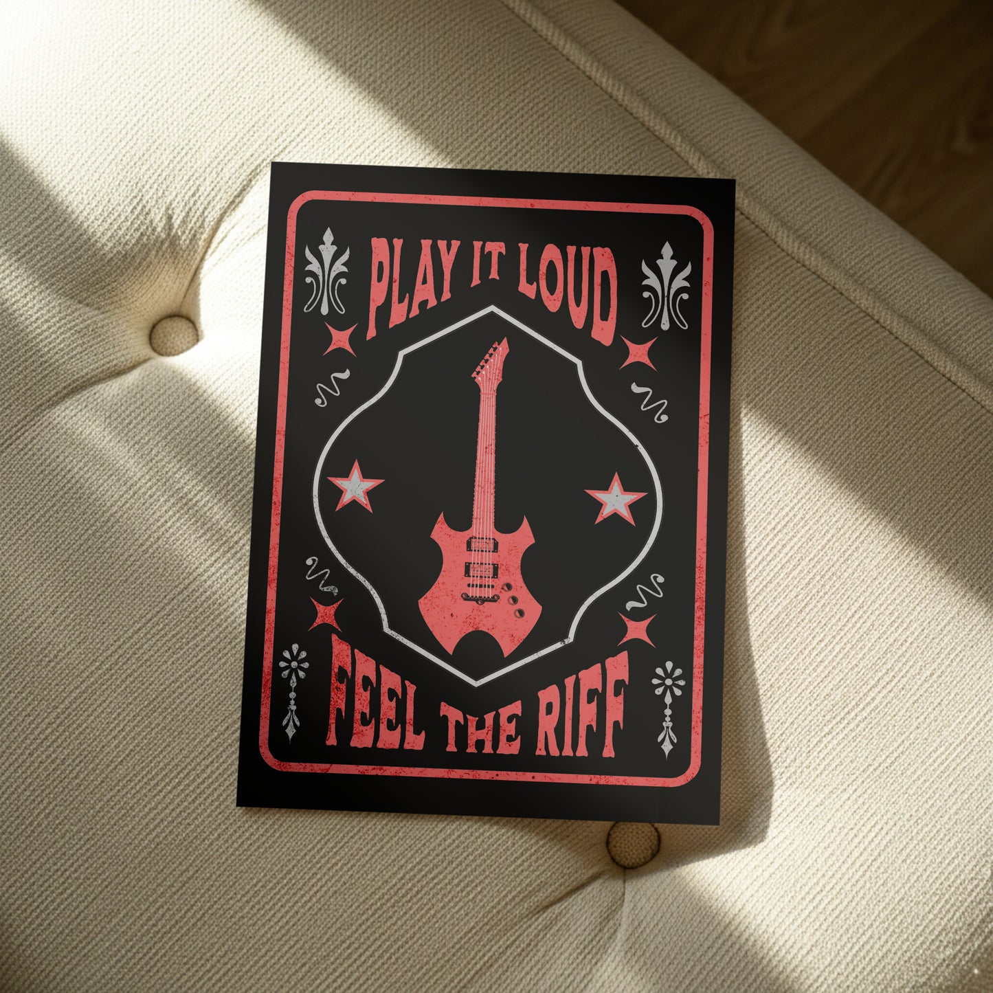 Custom Guitar Riff Poster