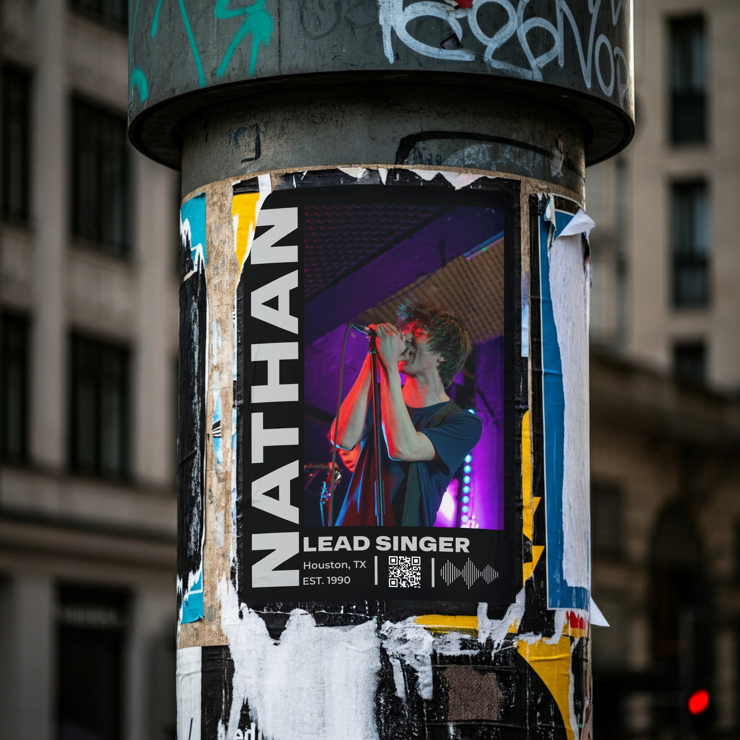 Personalized Musician Social Poster