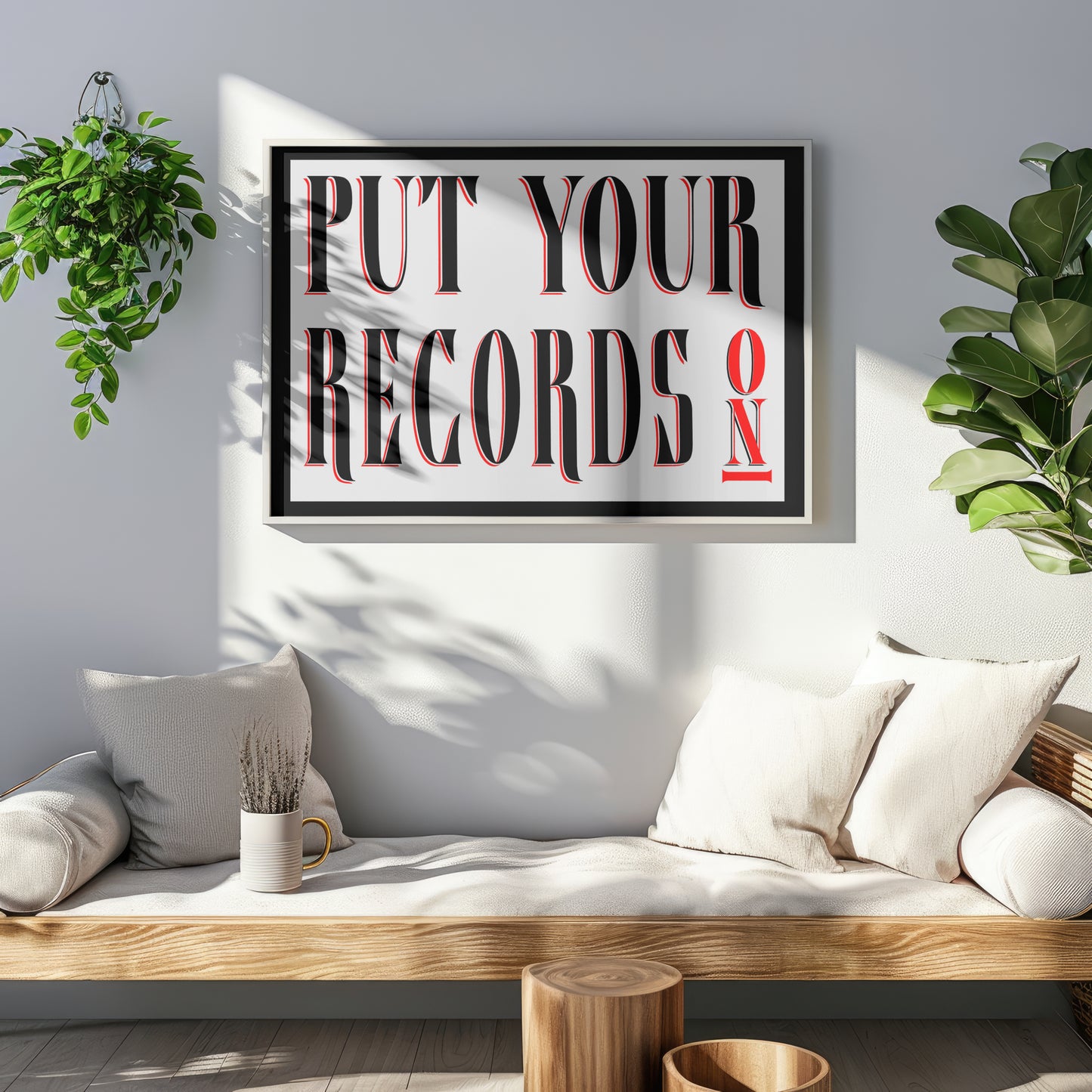 Put Your Records On Poster