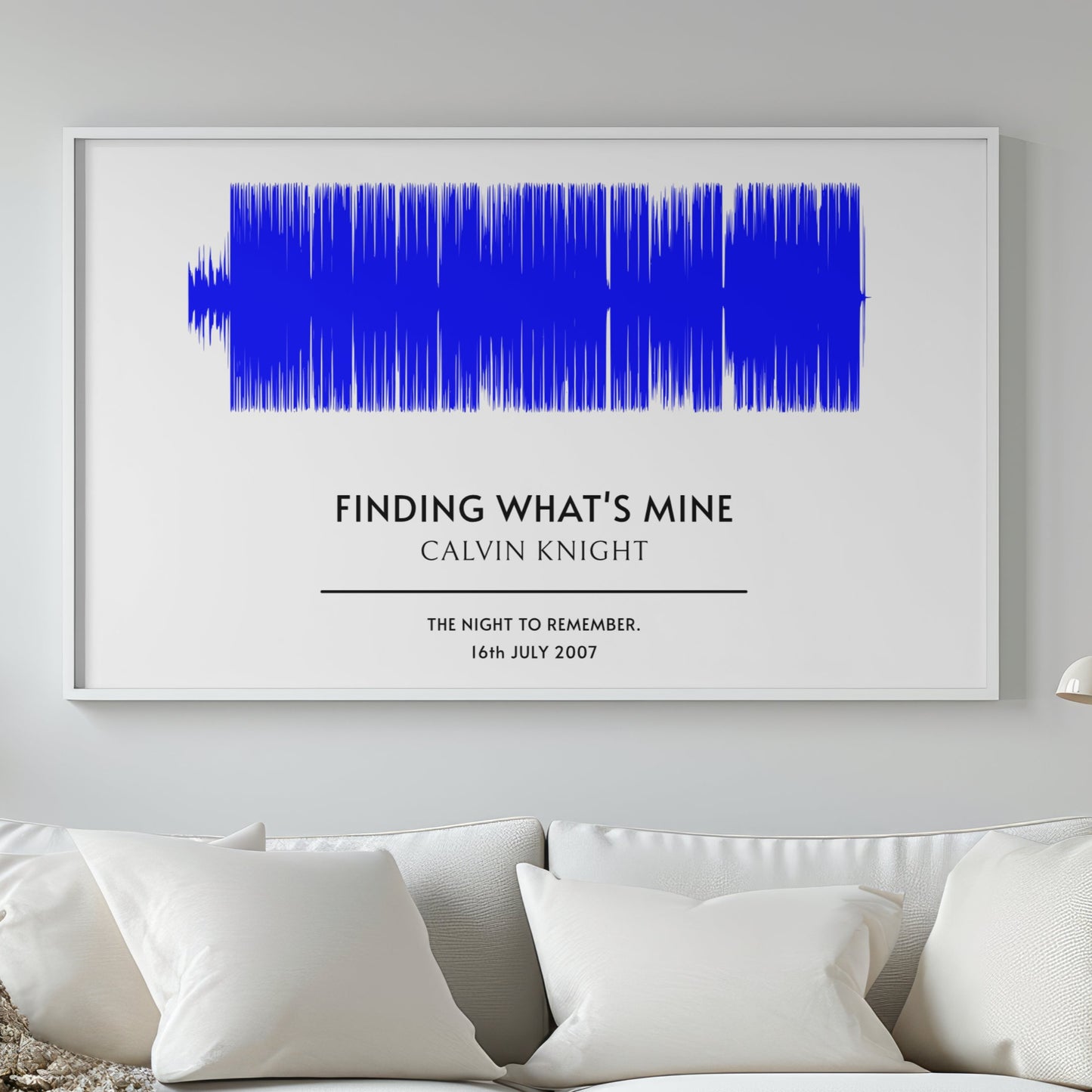 Custom Song Soundwave Art Poster