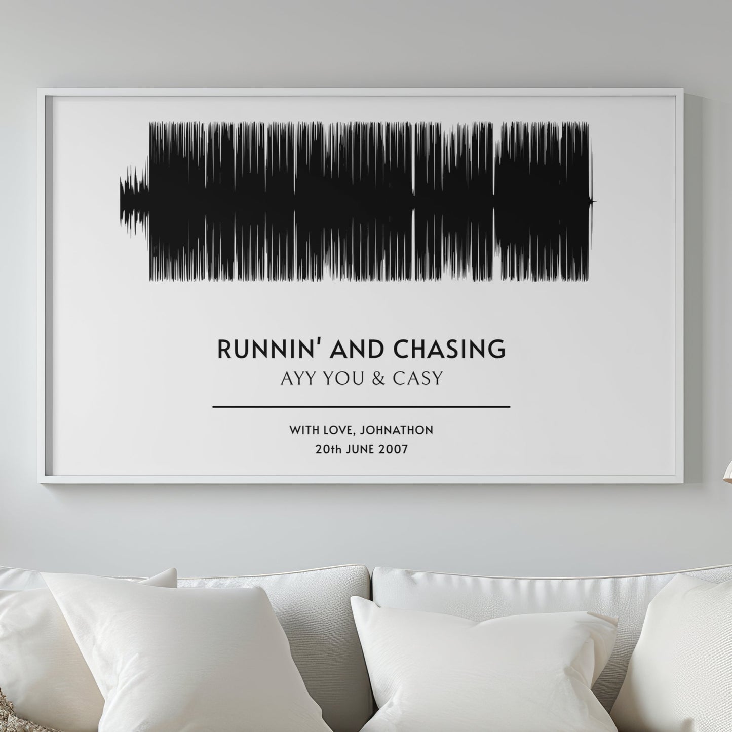 Custom Song Soundwave Art Poster