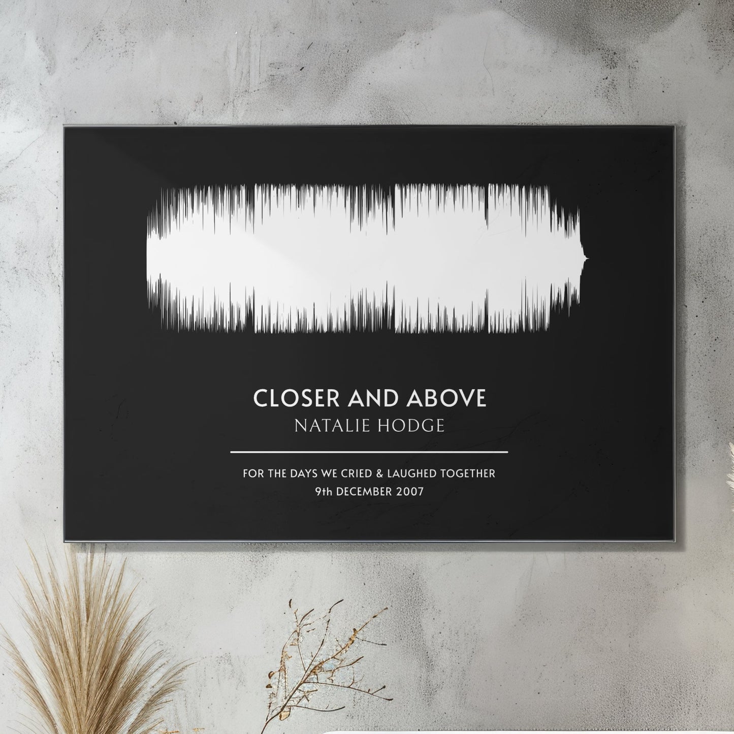 Custom Song Soundwave Art Poster
