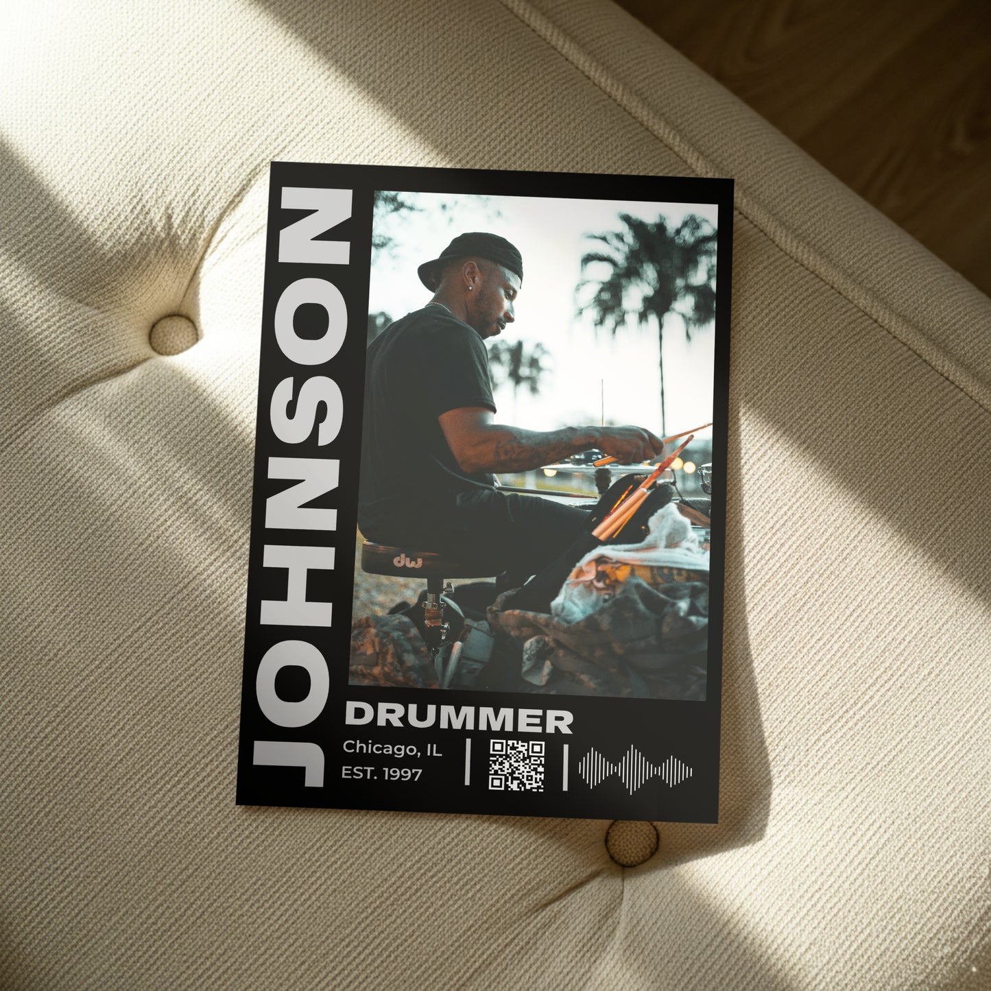 Personalized Musician Social Poster