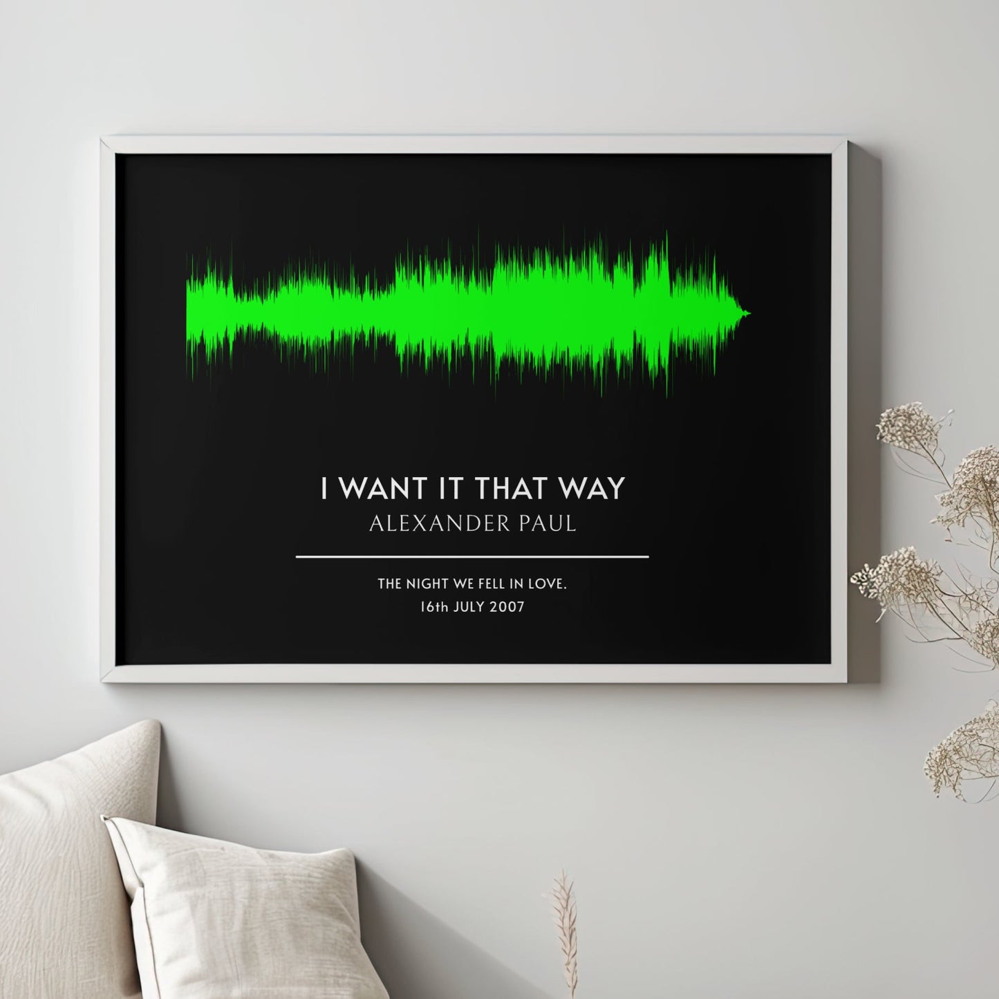 Custom Song Soundwave Art Poster