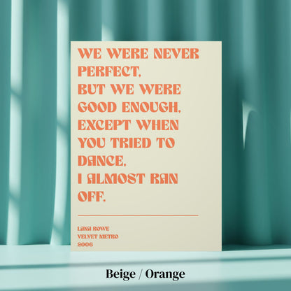 Custom Lyrics Poster