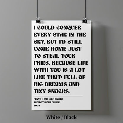 Custom Lyrics Poster