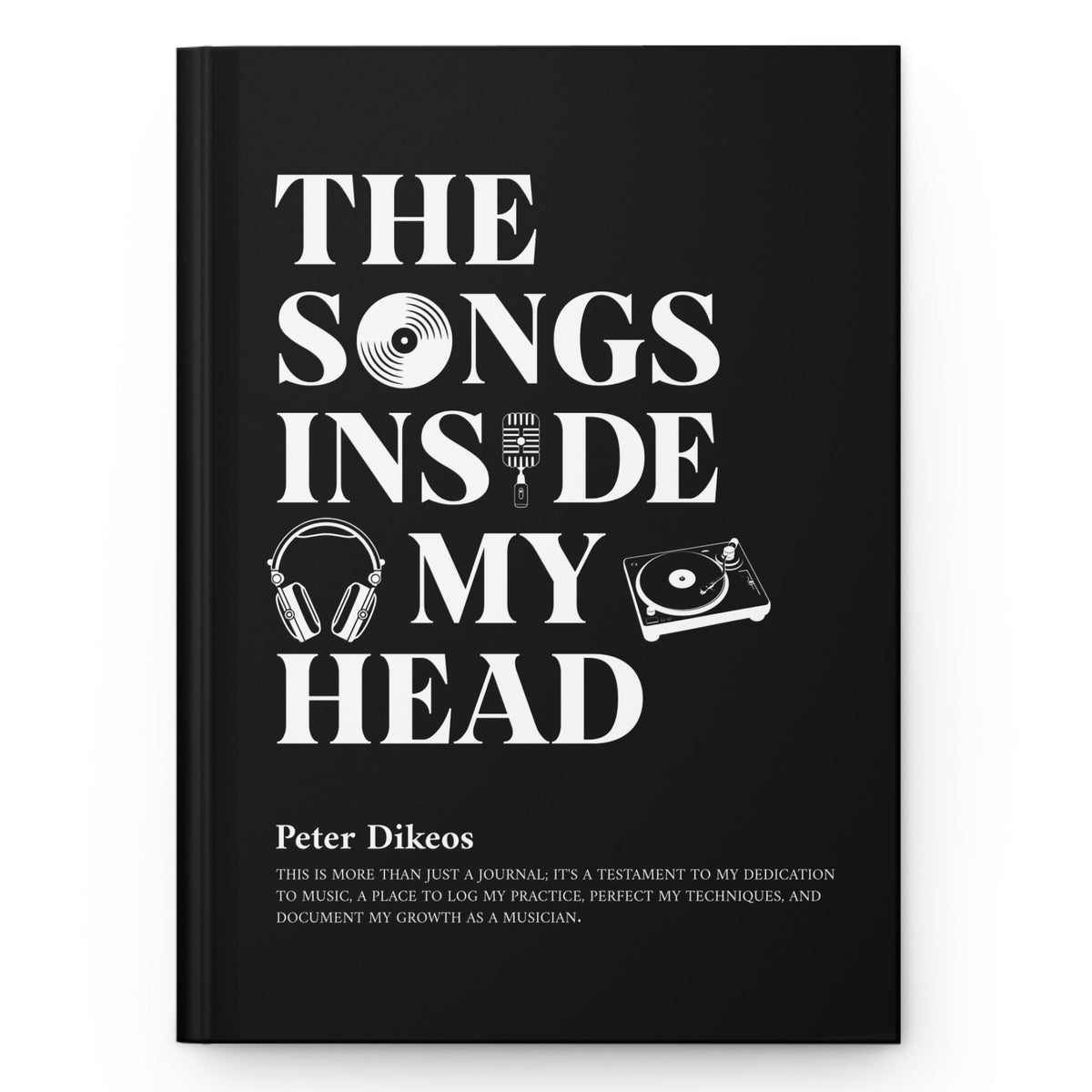 Personalized Musician Hardcover Journal | Custom Songwriting Notebook & Lyric Diary for Music Lovers Printify