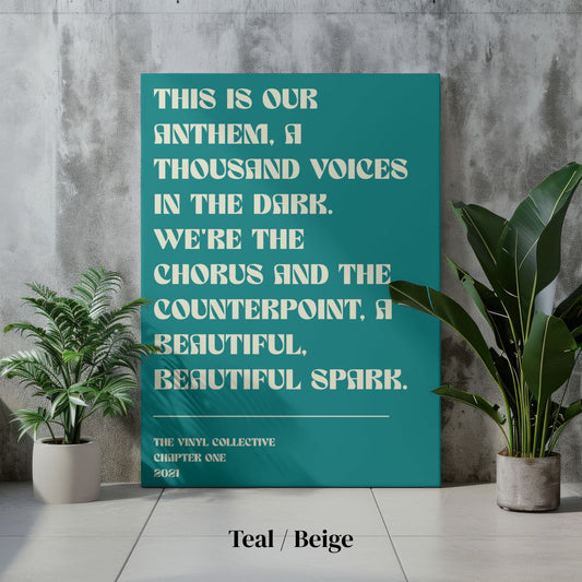 Custom Lyrics Poster