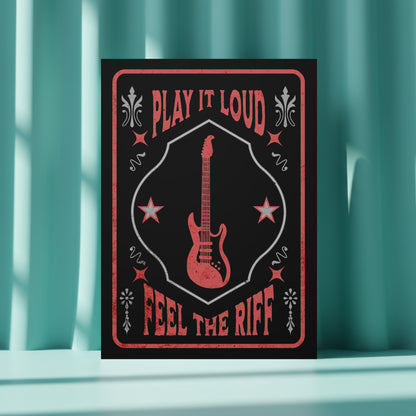 Custom Guitar Riff Poster