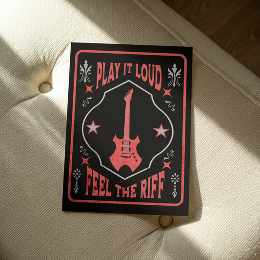 Custom Guitar Riff Poster