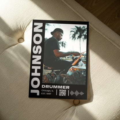 Personalized Musician Social Poster