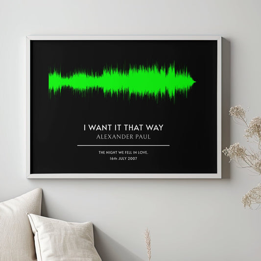 Custom Song Soundwave Art Poster Musician Fusion