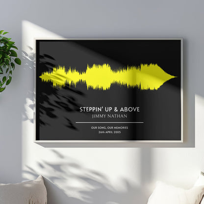 Custom Song Soundwave Art Poster