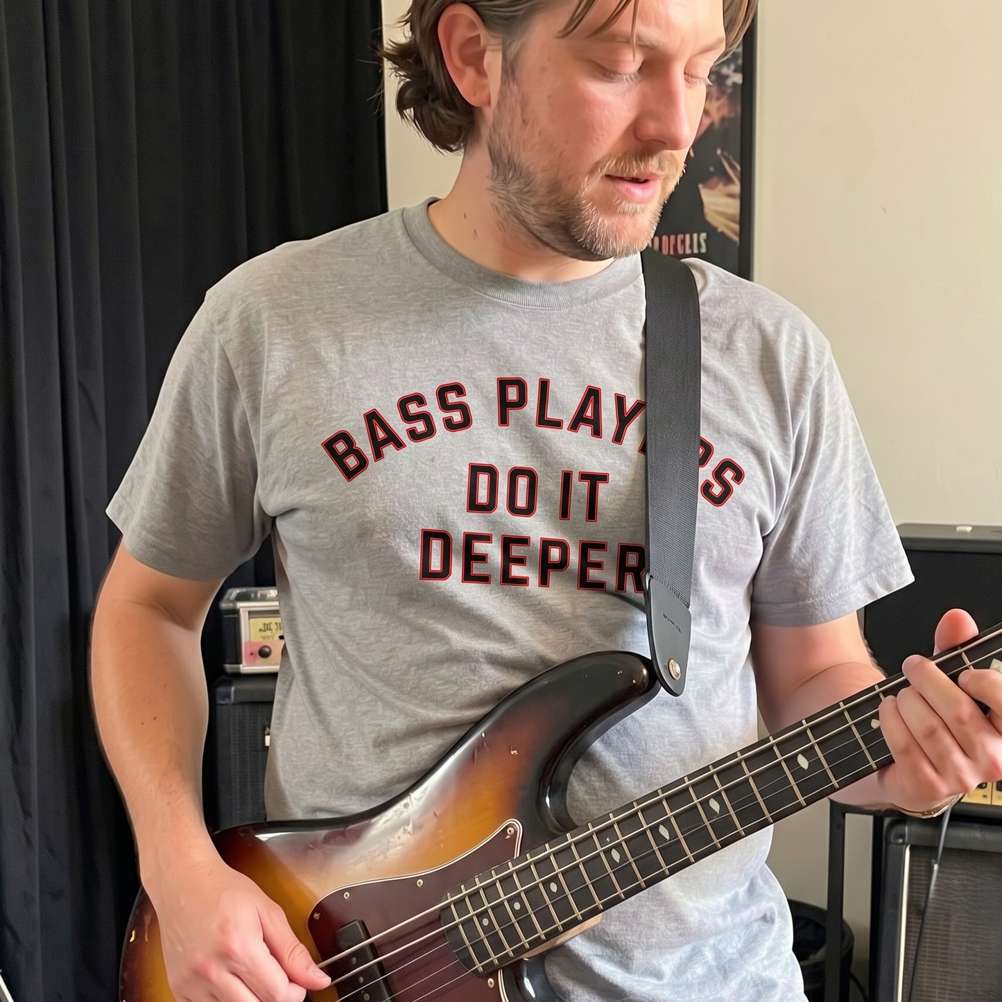 Bass Players Do It Deeper Unisex Shirt