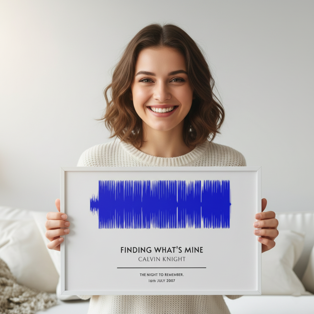 Custom Soundwave Art Poster Musician Fusion