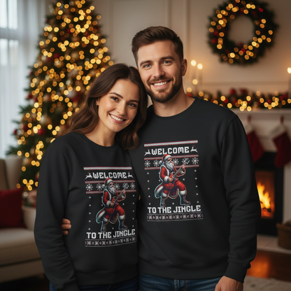 Welcome To The Jingle Guitarist Sweatshirt Musician Fusion