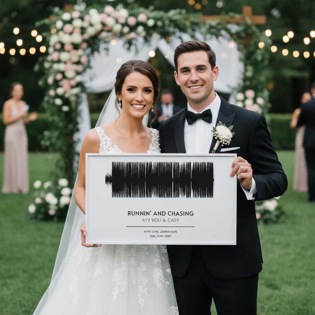 Custom Soundwave Art Poster Musician Fusion