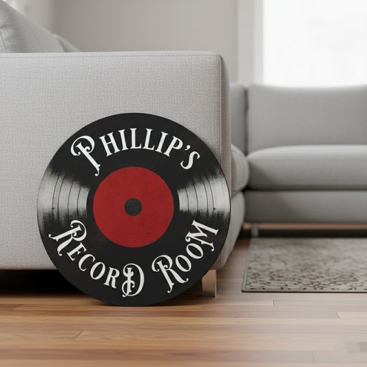 Personalized Vinyl Record Metal Sign
