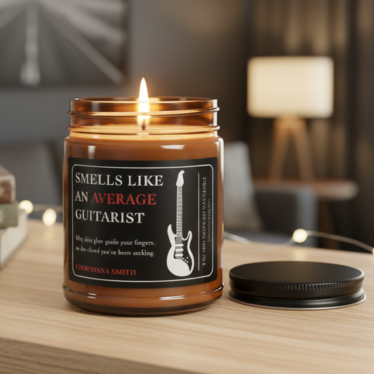 Musician Fusion Personalized Guitarist Candle Printify