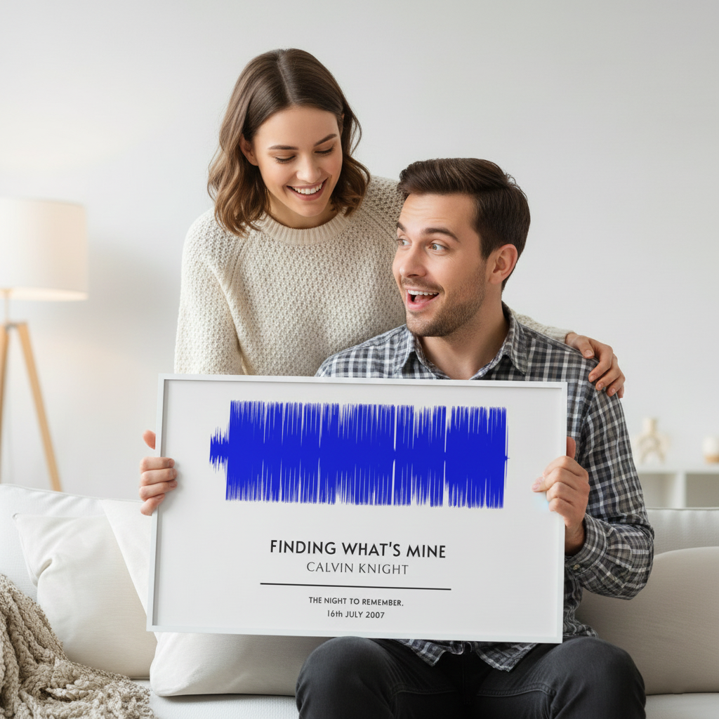 Custom Soundwave Art Poster Musician Fusion