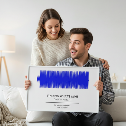 Custom Soundwave Art Poster Musician Fusion