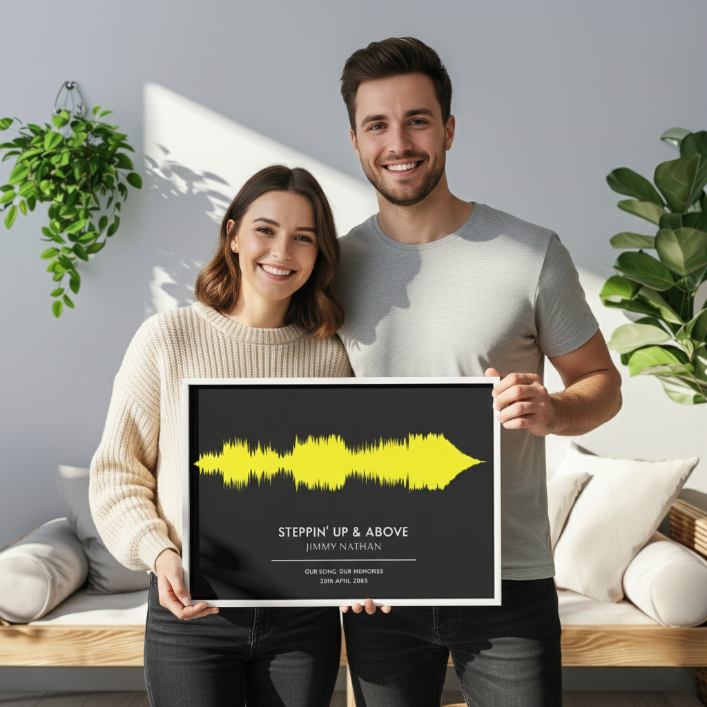 Custom Soundwave Art Poster Musician Fusion