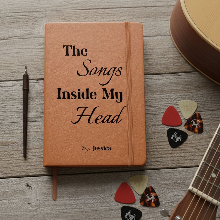 Personalized Musician Leather Journal