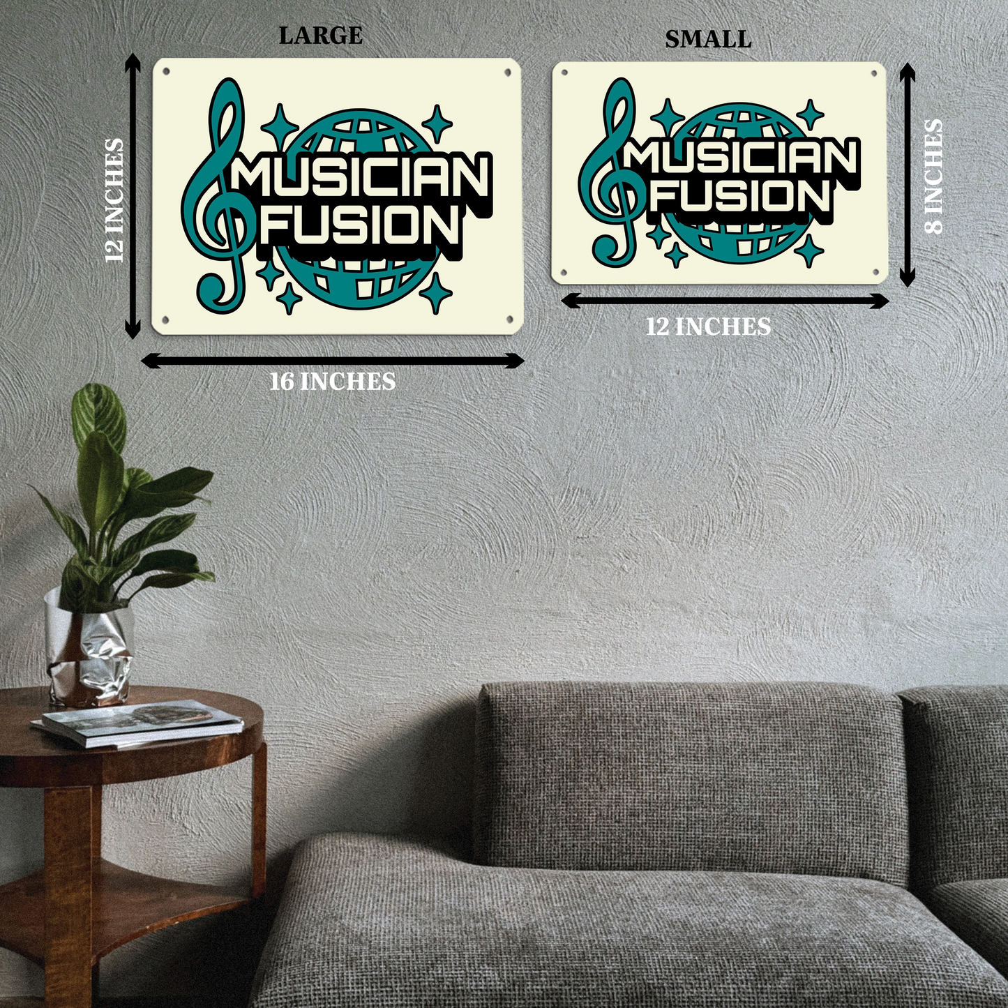 I Need All These Guitars Metal Sign