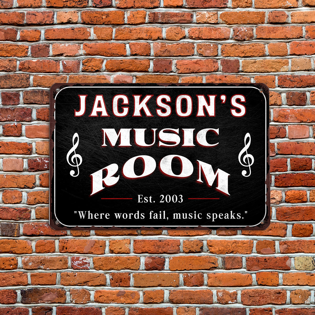 Personalized Music Room Sign Musician Fusion