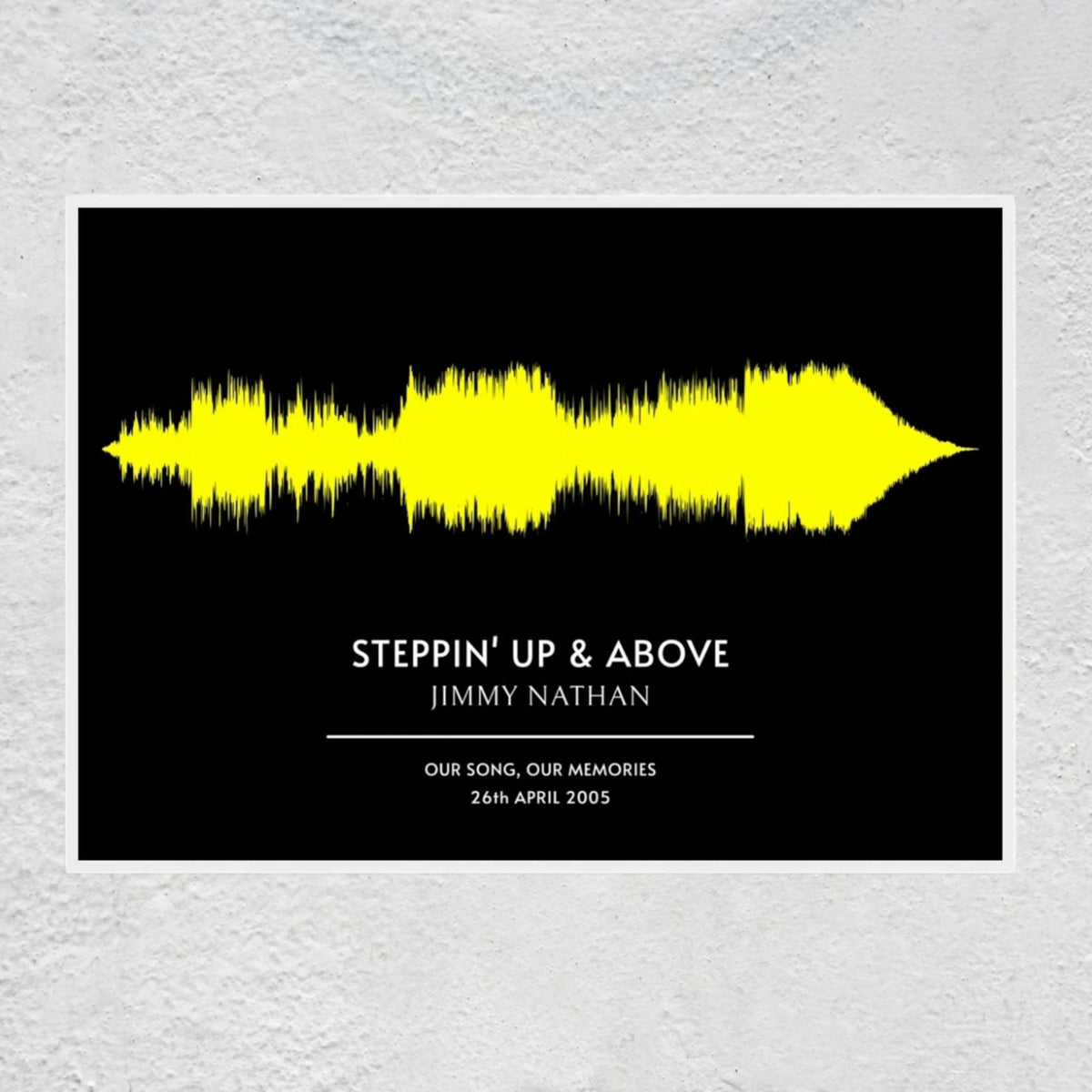 Custom Soundwave Art Poster | Personalized Song Print & First Dance Wedding Anniversary Gifts Musician Fusion