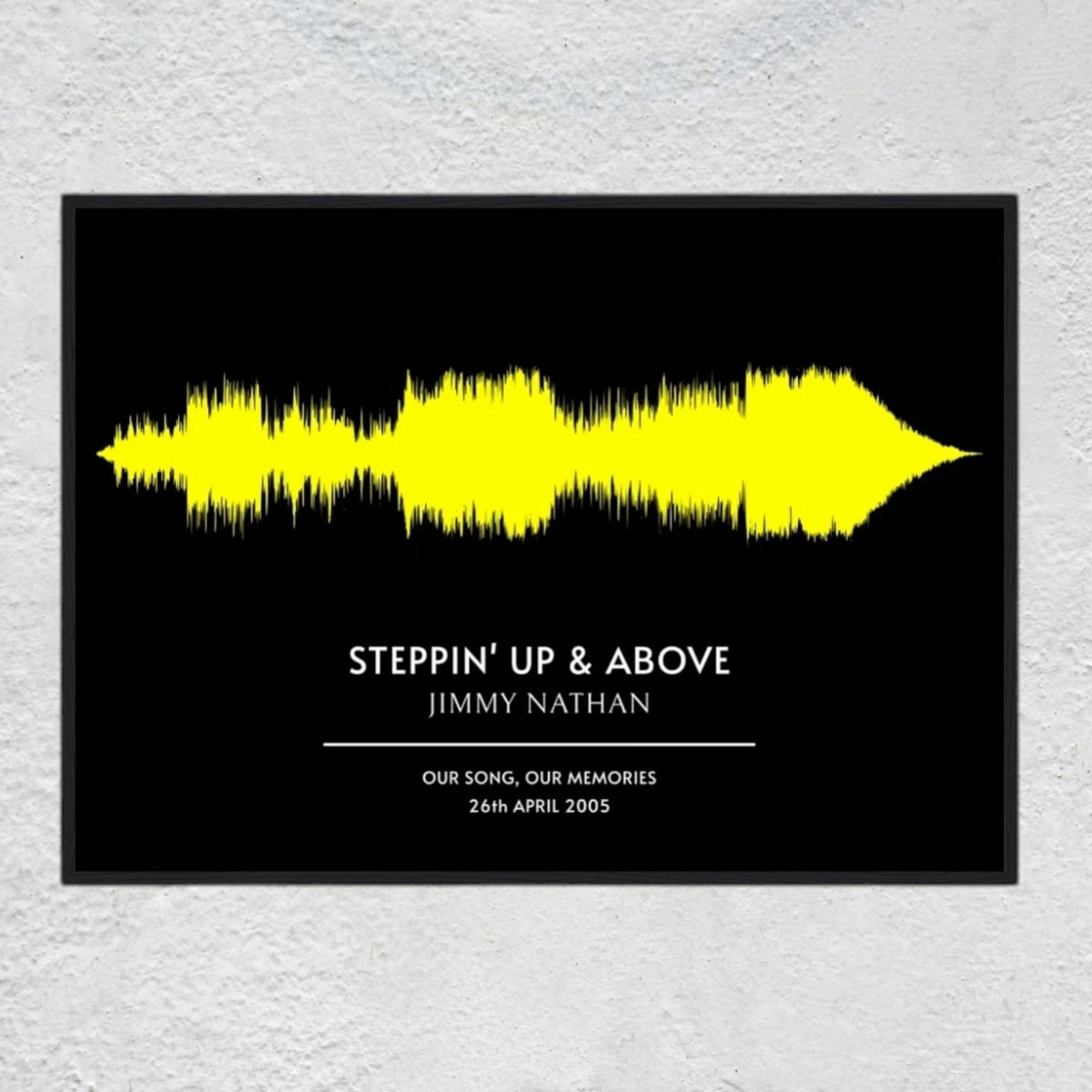 Custom Soundwave Art Poster | Personalized Song Print & First Dance Wedding Anniversary Gifts Musician Fusion