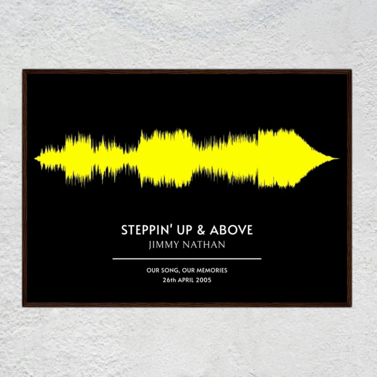 Custom Soundwave Art Poster | Personalized Song Print & First Dance Wedding Anniversary Gifts Musician Fusion