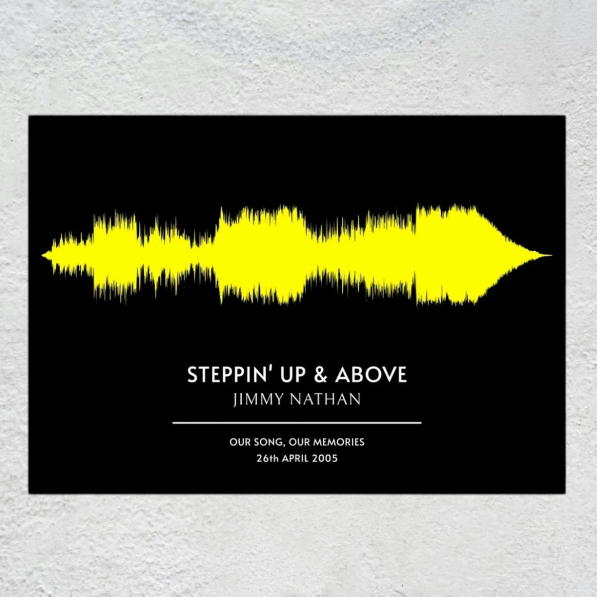 Custom Soundwave Art Poster | Personalized Song Print & First Dance Wedding Anniversary Gifts Musician Fusion