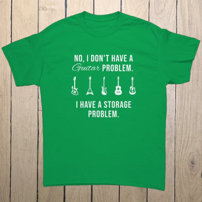 Funny Guitar Shirt for Men Women | "Guitar Storage Problem" Hilarious Gift for Guitar Players