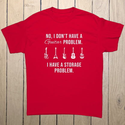 Funny Guitar Shirt for Men Women | "Guitar Storage Problem" Hilarious Gift for Guitar Players