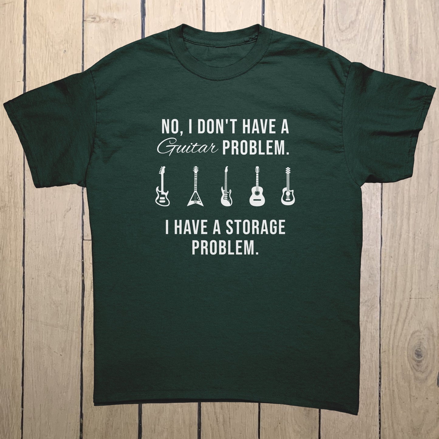 Funny Guitar Shirt for Men Women | "Guitar Storage Problem" Hilarious Gift for Guitar Players