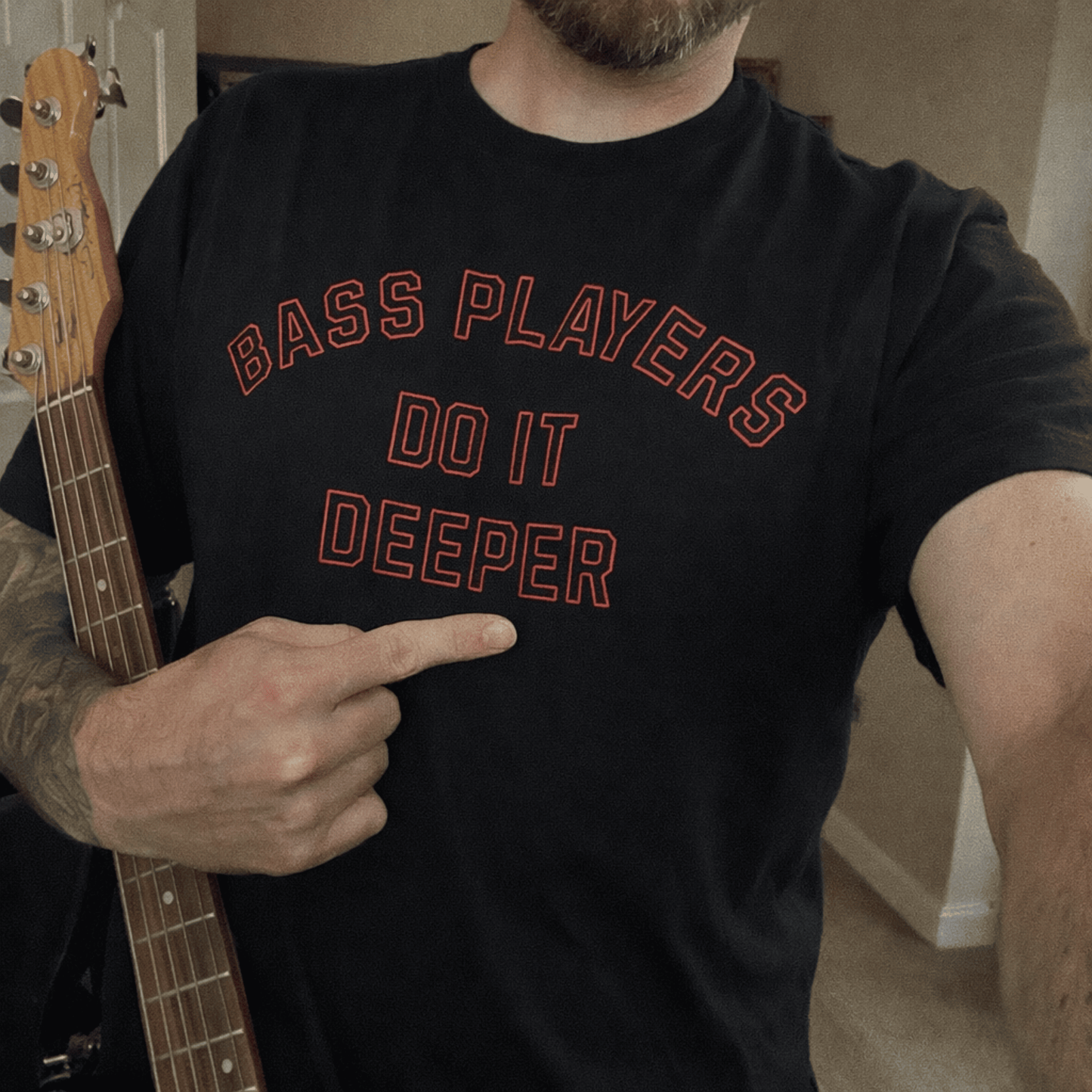 Bass Players Do It Deeper Unisex Shirt