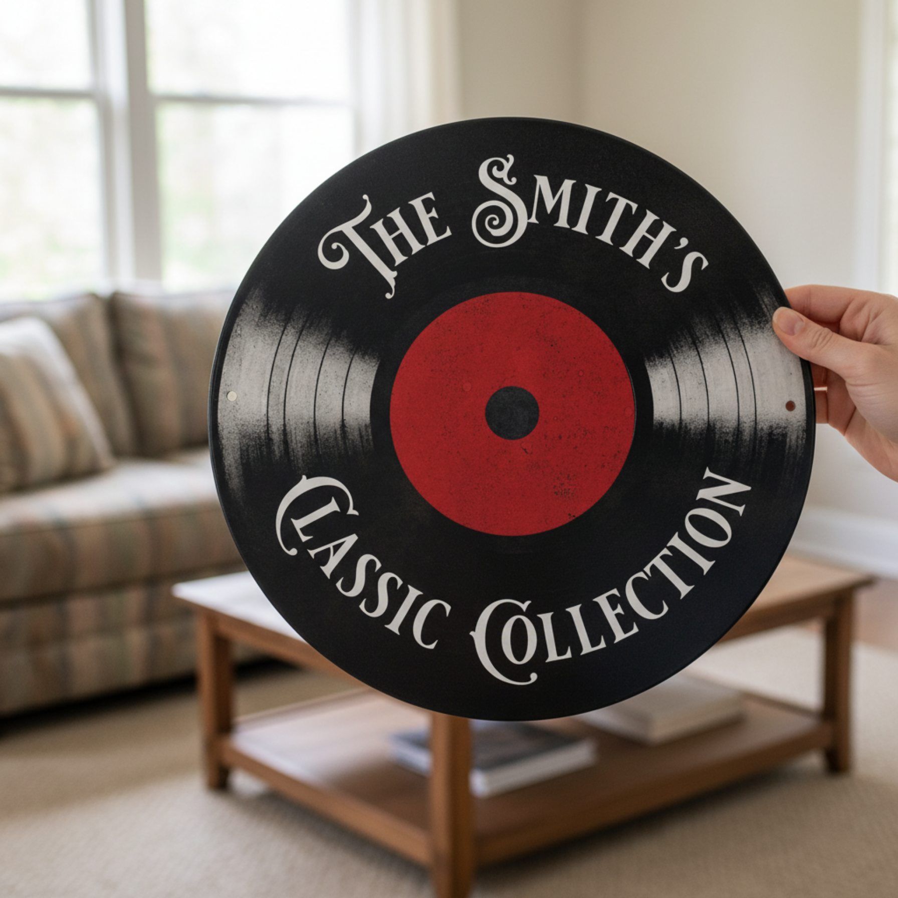 Custom Vinyl Record Metal Sign | Personalized Music Room Decor & Unique Gifts for Vinyl Lovers Musician Fusion