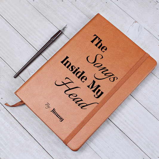 Personalized Musician Leather Journal